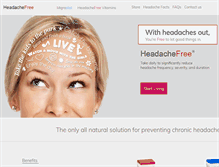 Tablet Screenshot of headachefreevitamins.com